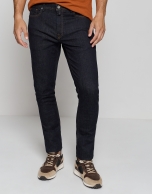 Pantalón denim hombre slim azul oscuro