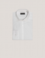 Camisa vestir regular sarga blanca