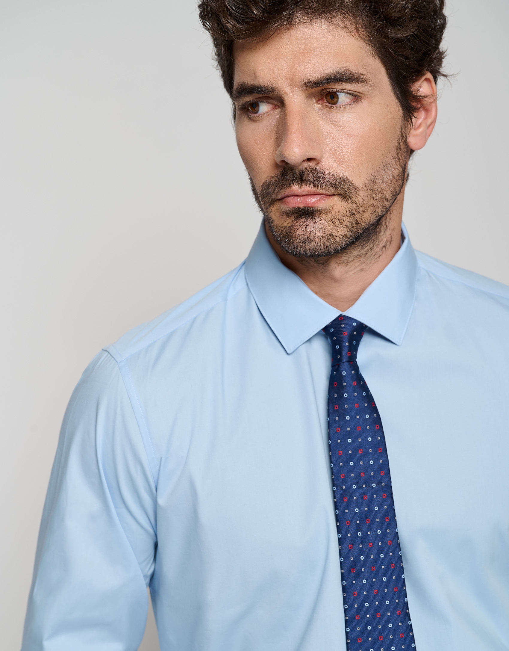 Light blue slim fit dress shirt