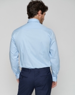 Light blue slim fit dress shirt