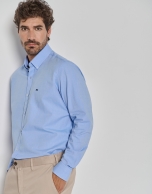 Blue Oxford sport shirt