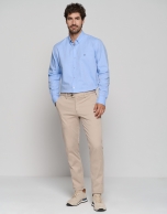 Blue Oxford sport shirt