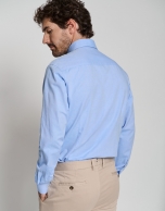 Blue Oxford sport shirt