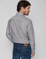 Gray Oxford sport shirt