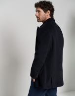 Navy blue wool sailor's coat