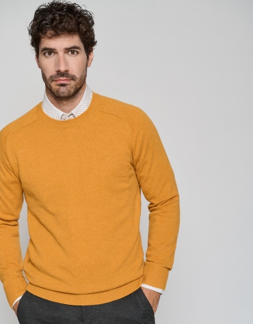 Jersey lana/cashmere amarillo