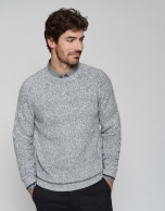 Jersey mouliné color gris