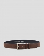 Brown nobuck belt