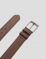 Brown nobuck belt