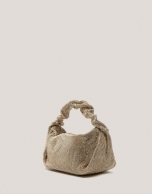 Bolso de mano Ariana Cristal Mesh dorado