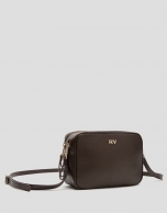 Bolso bandolera Taylor piel marrón oscuro