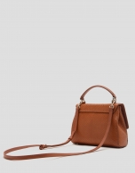 Camel snakeskin Alice Mini handbag