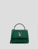 Green snakeskin Alice Mini handbag