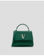 Green snakeskin Alice Mini handbag