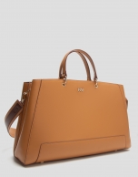 Bolso satchel Maxi Amber piel cámel