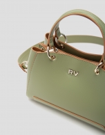 Green mini Amber leather satchel bag