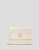 Beige leather Alice Midi handbag