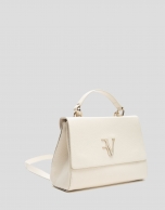 Beige leather Alice Midi handbag