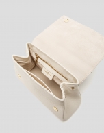 Bolso de mano Alice Midi piel beige