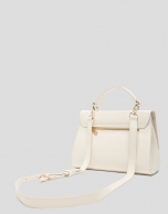 Beige leather Alice Midi handbag