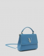 Blue leather Alice Mini handbag