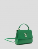 Green leather Alice Mini handbag