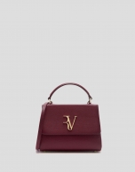 Burgundy leather Alice Mini handbag