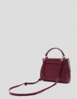 Bolso de mano Alice Mini piel burdeos