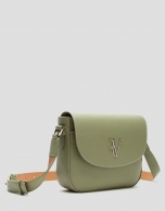 Green leather Cuca Maxi shoulder bag