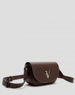 Brown leather Cuca Mini shoulder bag