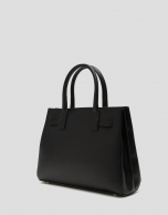 Bolso Satchel Maxi Millie piel negro