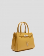 Bolso Satchel Mini Millie piel amarillo