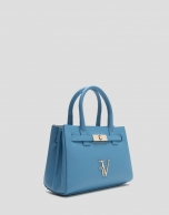 Satchel Mini Millie blue leather