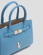 Satchel Mini Millie blue leather