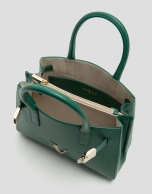 Satchel Mini Millie green leather