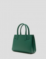 Satchel Mini Millie green leather