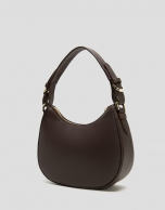 Brown leather Cuca Moon shoulder bag