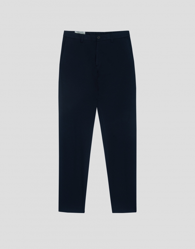 Navy blue tech fabric pants separate
