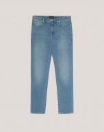 Light blue slim fit denim pants