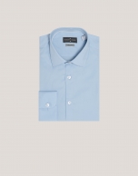 Light blue twill dress shirt