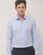 Light blue twill dress shirt