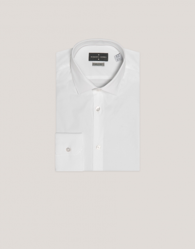 Camisa vestir slim blanca