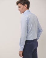 Light blue slim fit dress shirt