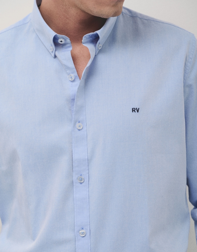 Light blue Oxford sport shirt