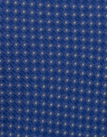 Corbata seda jacquard en azul tinta y amarillo