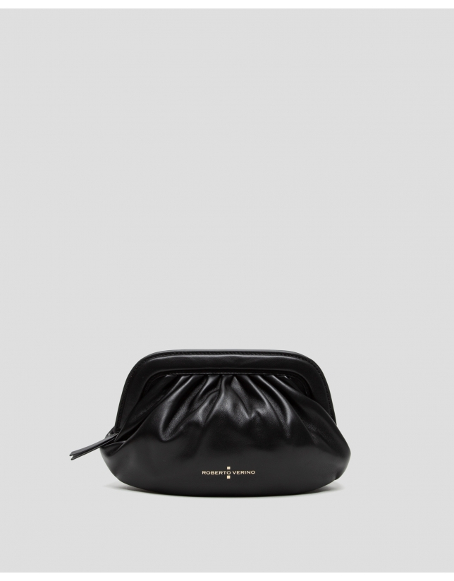 Bolso de mano Úrsula mini piel negro