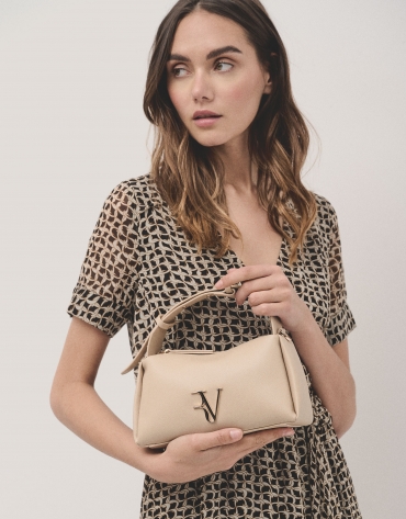 Bolso de mano Margot Mini piel beige