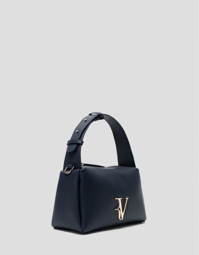 Navy blue leather Margot Mini handbag