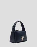 Navy blue leather Margot Mini handbag