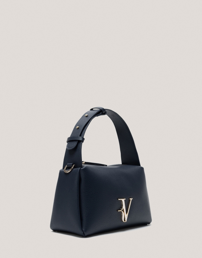 Navy blue leather Margot Mini handbag